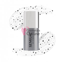 Top Coat Semilac cu sclipici No Wipe T20 Black Sprinkles 7ml